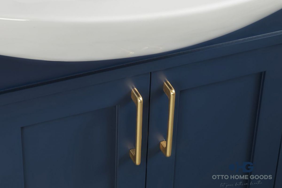 Luna 26" Navy Blue Bathroom Cabinet