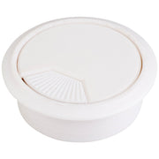 Hardware Resources White 3 Piece Spring Grommet for 60 mm Diameter Hole