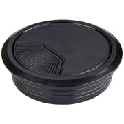 Hardware Resources Black 3 Piece Adj. Spring Closure Grommet for 75 mm Diameter Hole