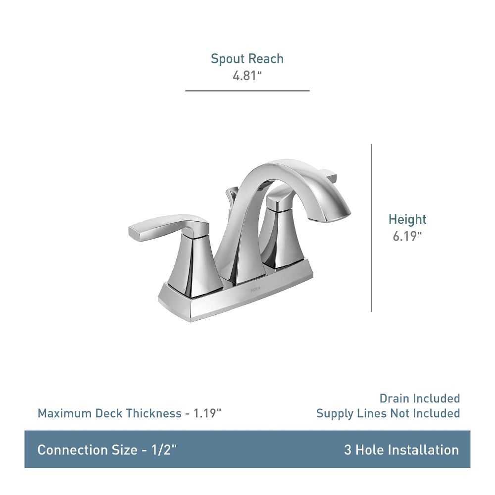 Voss Two-handle Centerset Bathroom Sink Faucet