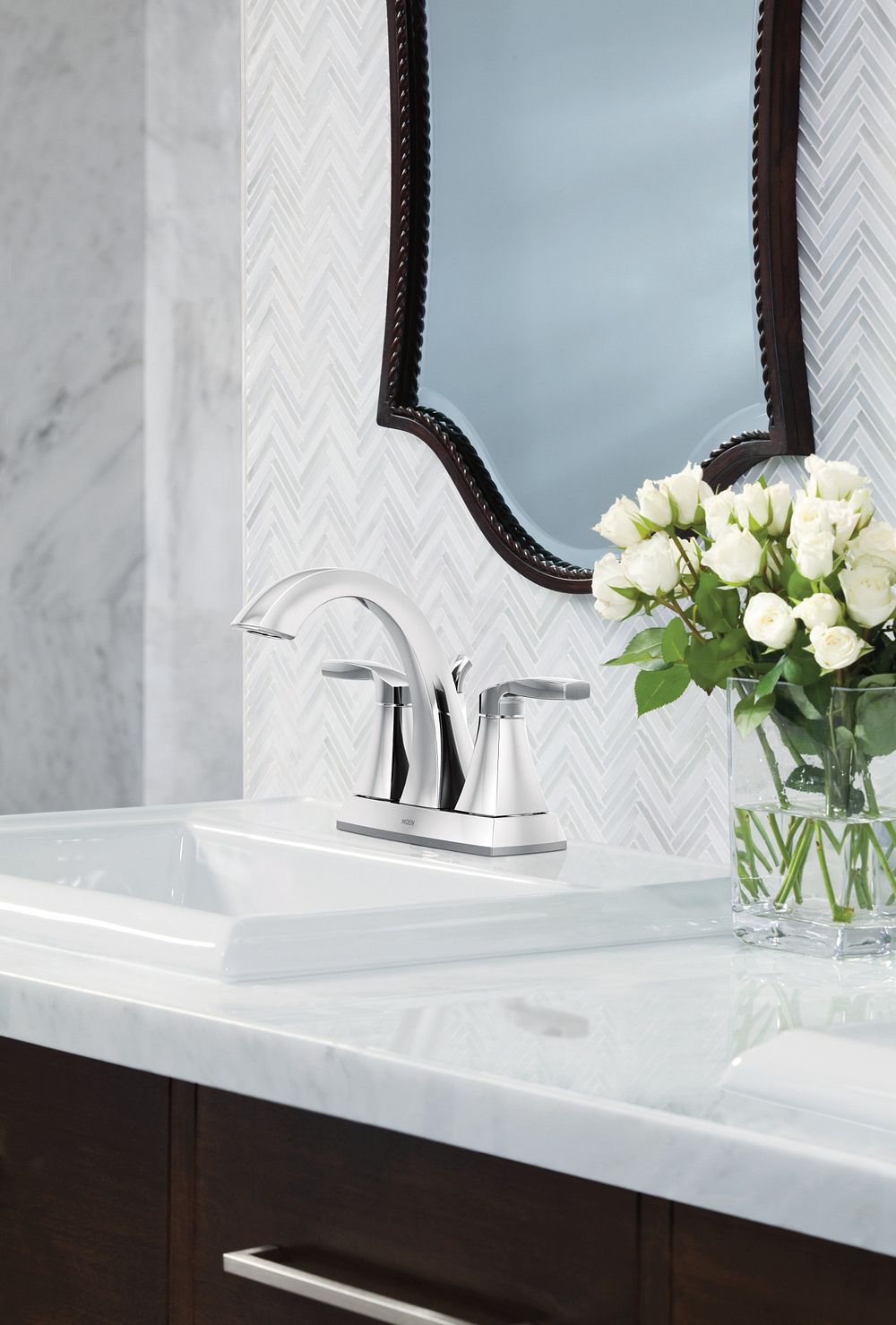 Voss Two-handle Centerset Bathroom Sink Faucet
