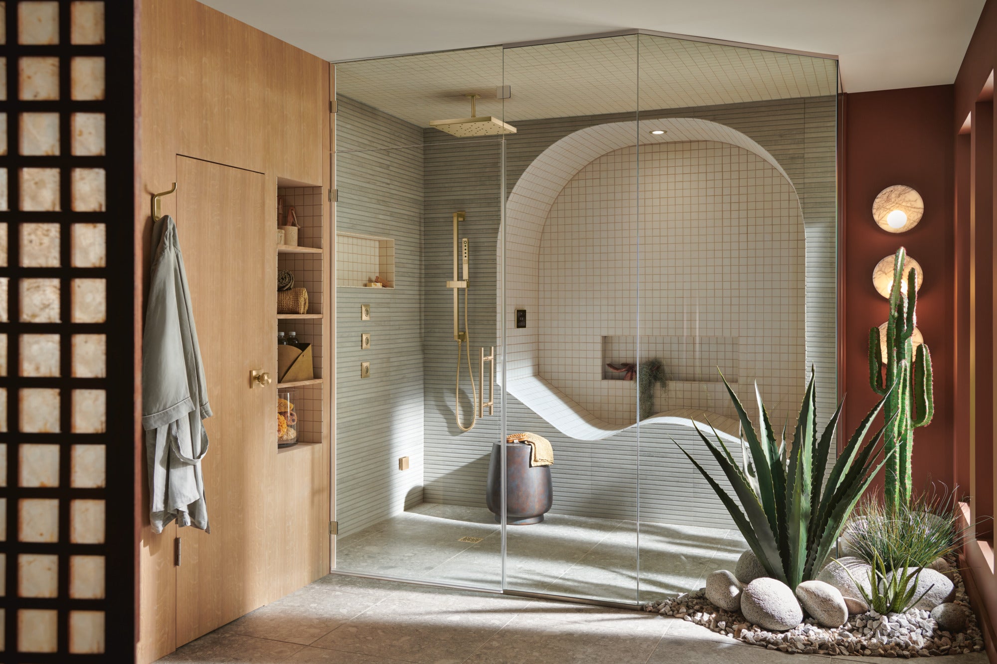 Brizo Essential™ Shower Linear Square Slide Bar With Hose