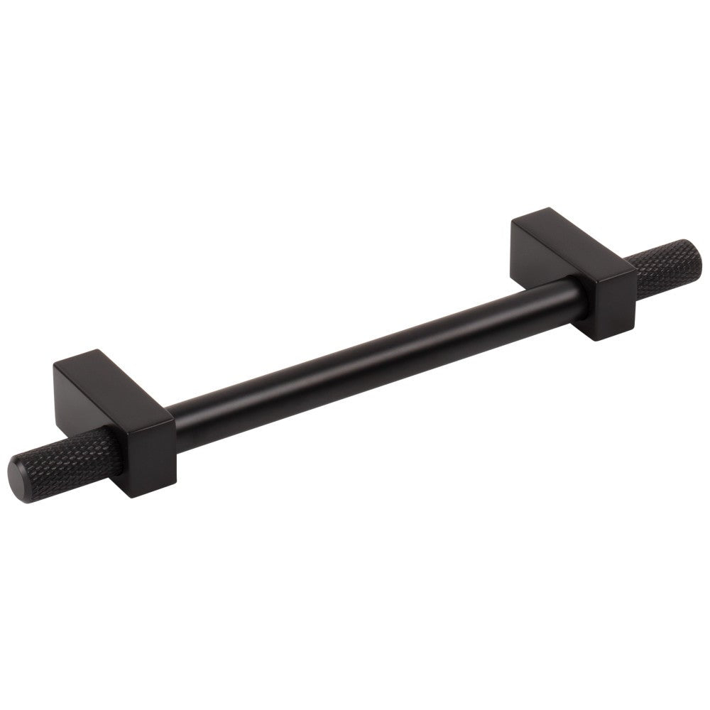 Hardware Resources 96 mm Center-to-Center Satin Nickel Larkin 4 Knurled Ends Cabinet Bar Pull