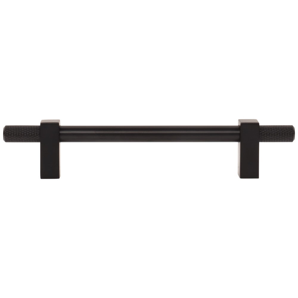 Hardware Resources 96 mm Center-to-Center Satin Nickel Larkin 4 Knurled Ends Cabinet Bar Pull