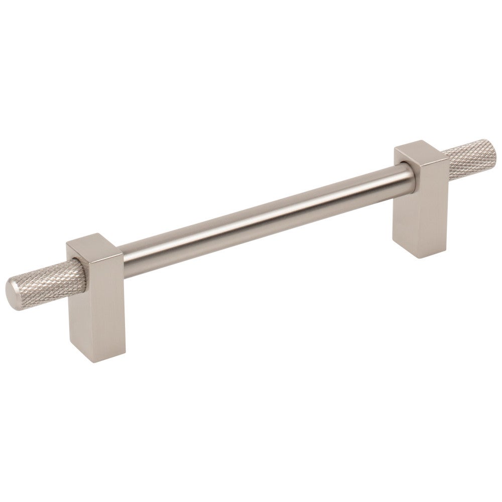 Hardware Resources 96 mm Center-to-Center Satin Nickel Larkin 4 Knurled Ends Cabinet Bar Pull