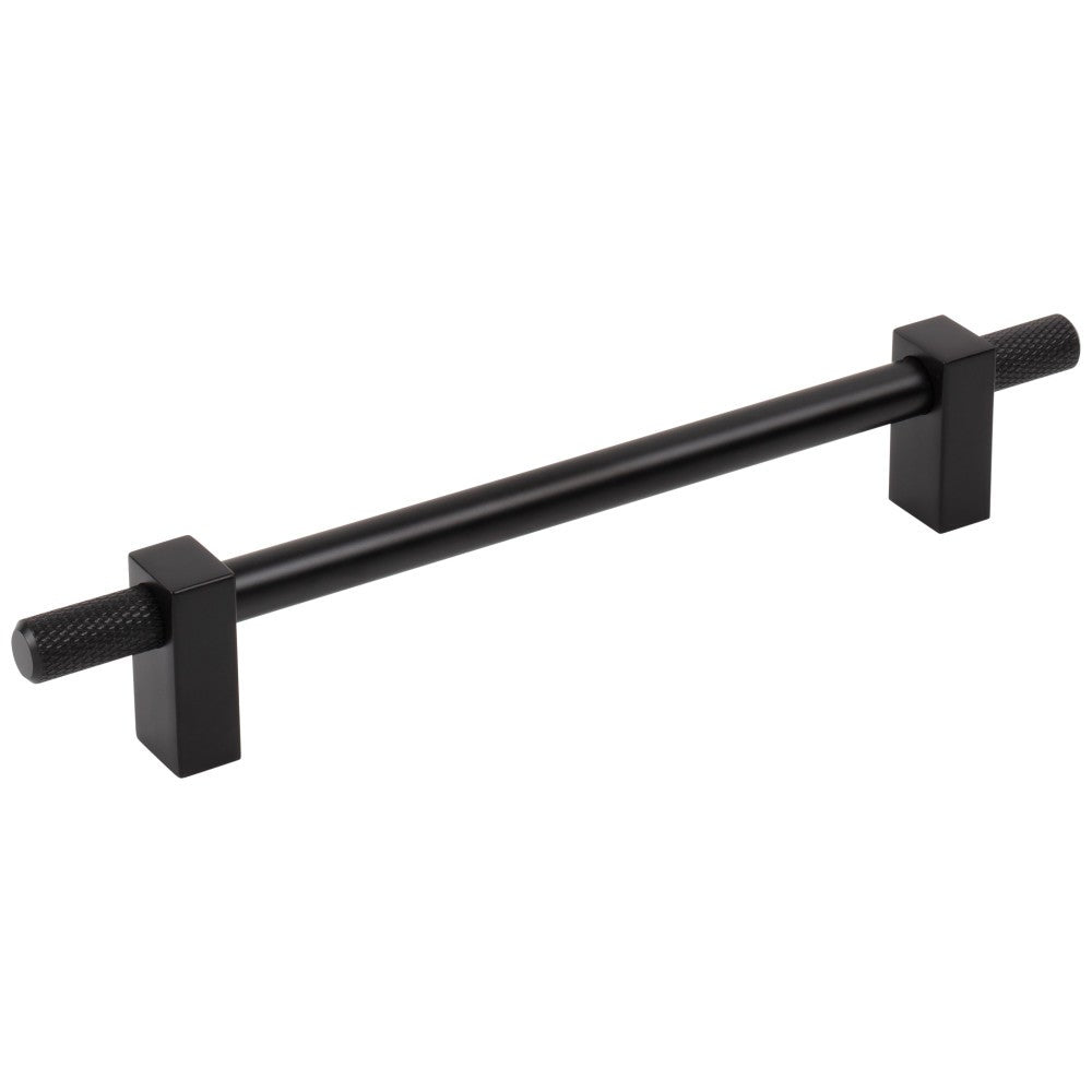 Hardware Resources 96 mm Center-to-Center Satin Nickel Larkin 4 Knurled Ends Cabinet Bar Pull