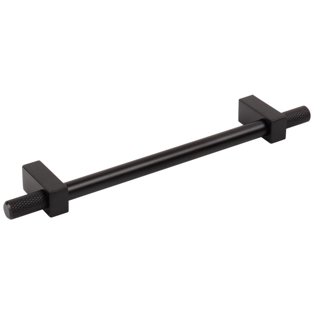 Hardware Resources 96 mm Center-to-Center Satin Nickel Larkin 4 Knurled Ends Cabinet Bar Pull