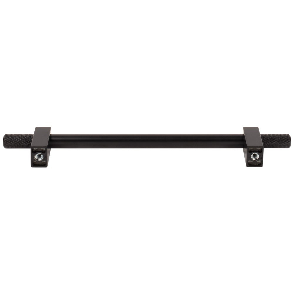 Hardware Resources 96 mm Center-to-Center Satin Nickel Larkin 4 Knurled Ends Cabinet Bar Pull