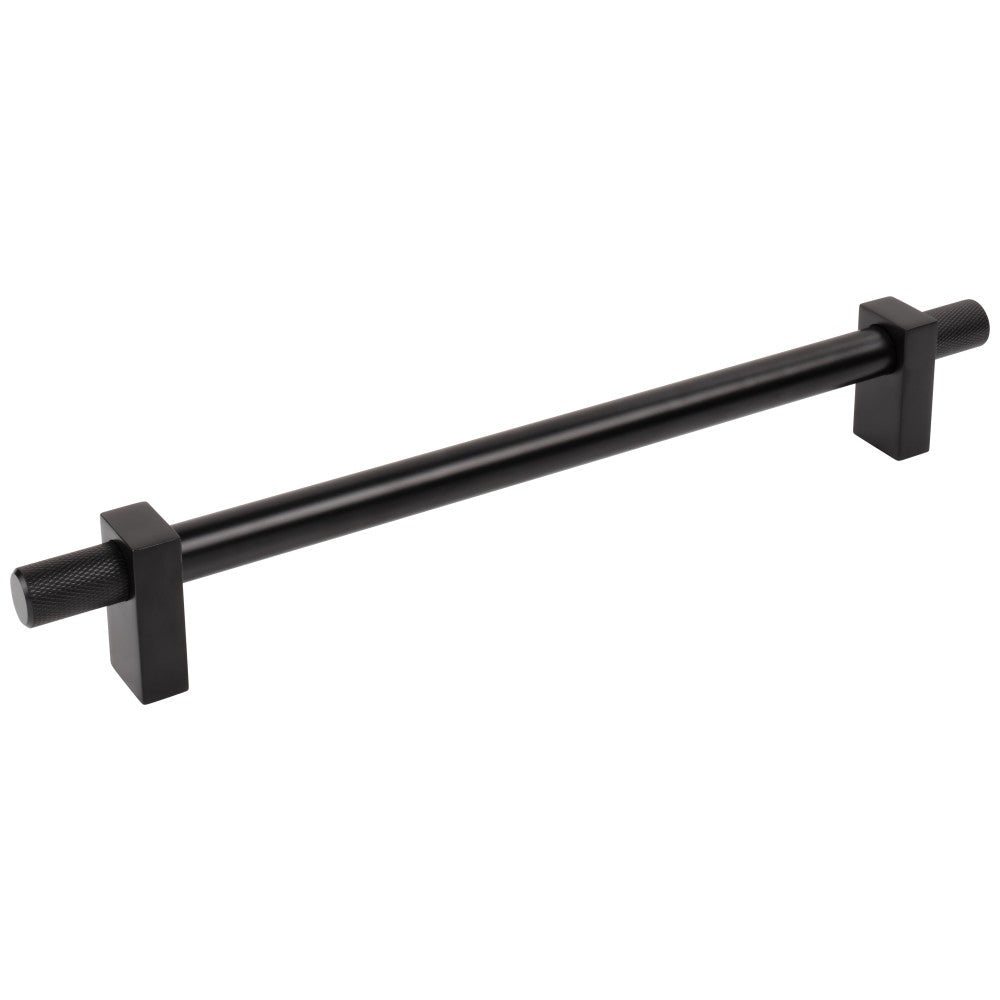 Hardware Resources 96 mm Center-to-Center Satin Nickel Larkin 4 Knurled Ends Cabinet Bar Pull
