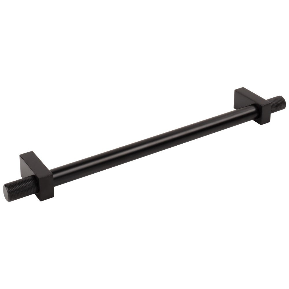 Hardware Resources 96 mm Center-to-Center Satin Nickel Larkin 4 Knurled Ends Cabinet Bar Pull