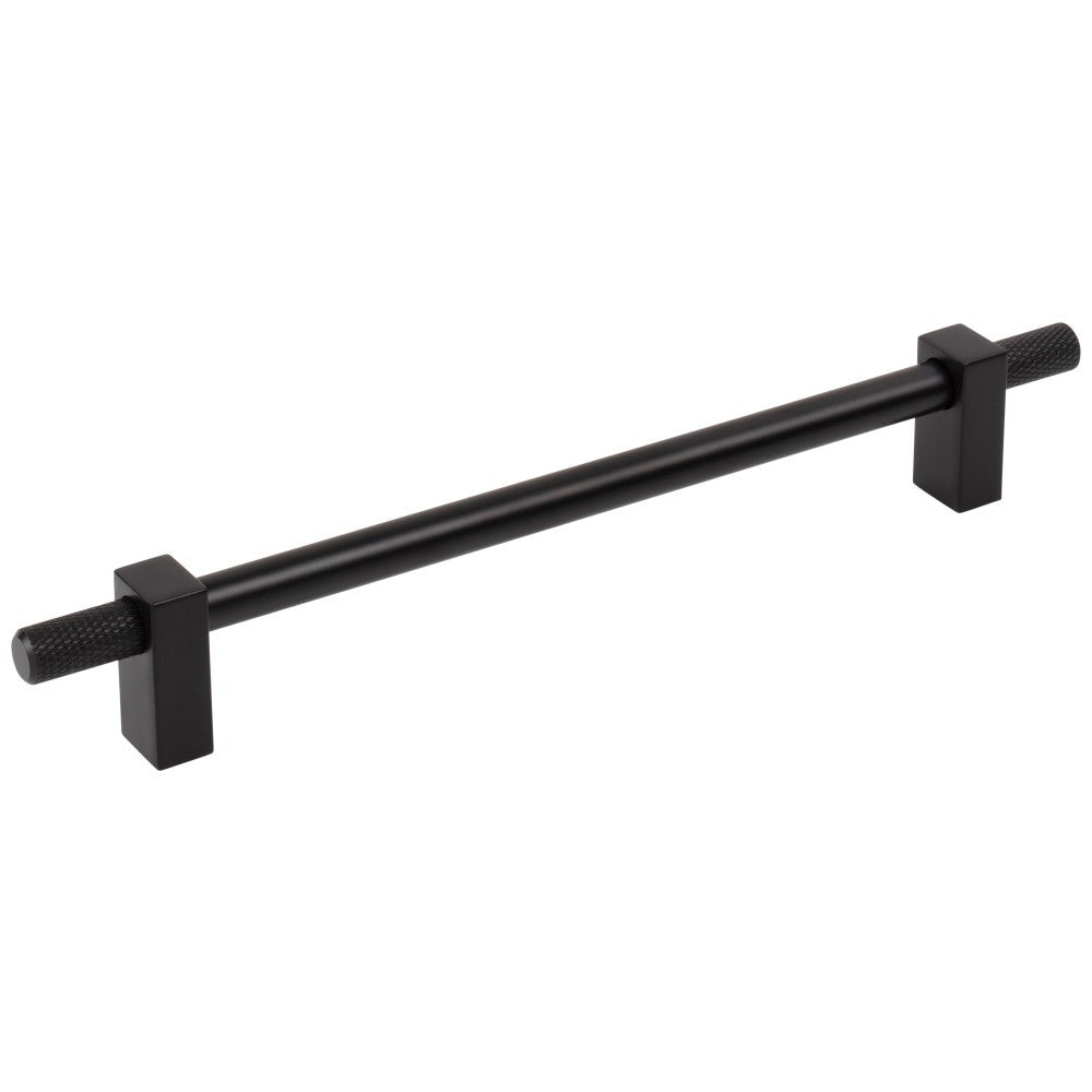 Hardware Resources 96 mm Center-to-Center Satin Nickel Larkin 4 Knurled Ends Cabinet Bar Pull