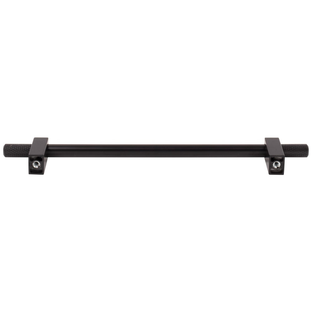 Hardware Resources 96 mm Center-to-Center Satin Nickel Larkin 4 Knurled Ends Cabinet Bar Pull
