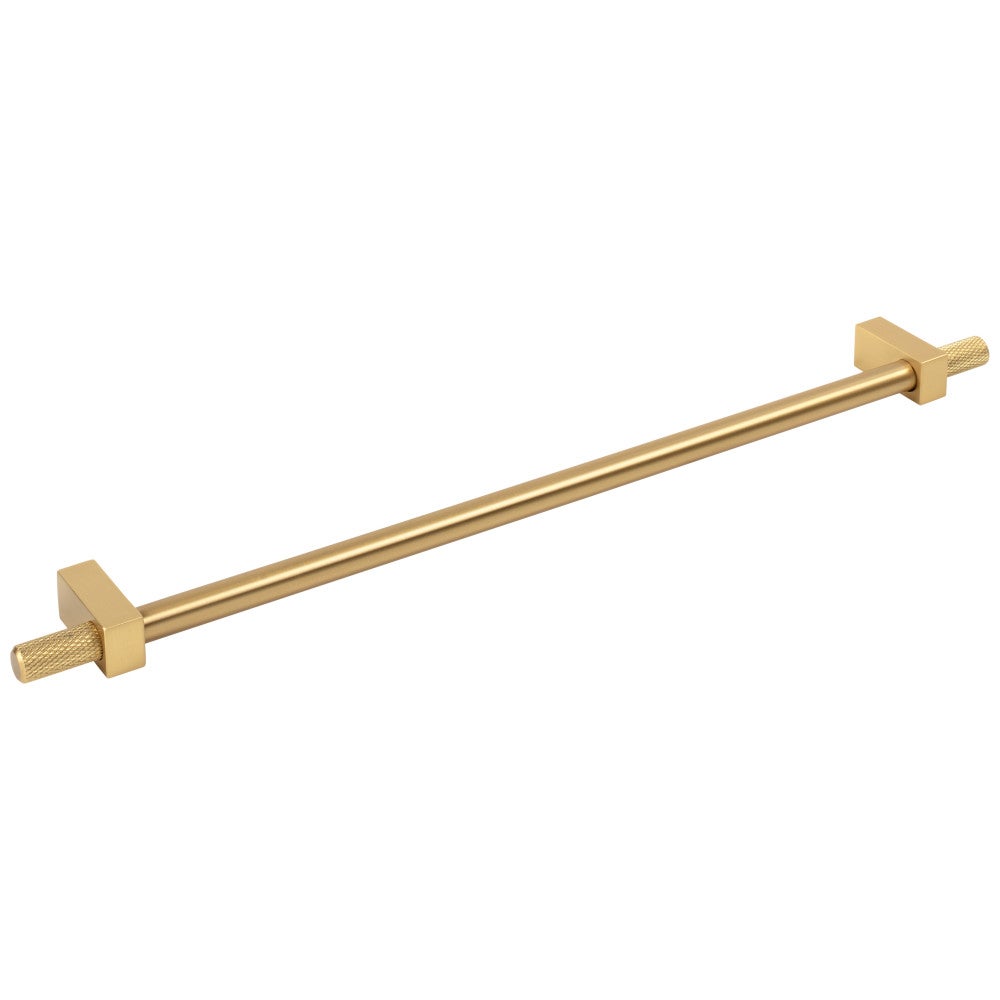 Hardware Resources 96 mm Center-to-Center Satin Nickel Larkin 4 Knurled Ends Cabinet Bar Pull