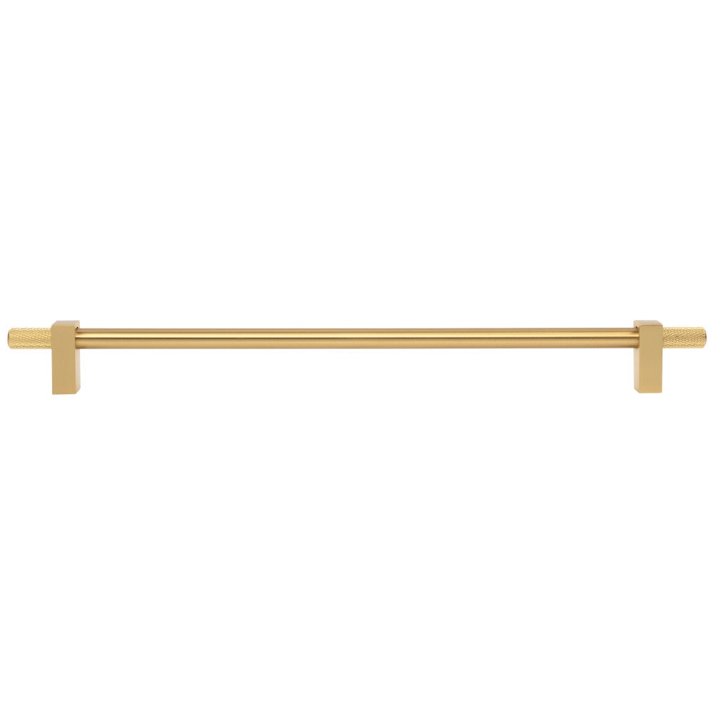 Hardware Resources 96 mm Center-to-Center Satin Nickel Larkin 4 Knurled Ends Cabinet Bar Pull