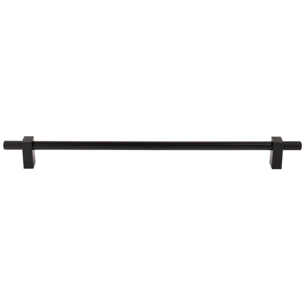 Hardware Resources 96 mm Center-to-Center Satin Nickel Larkin 4 Knurled Ends Cabinet Bar Pull