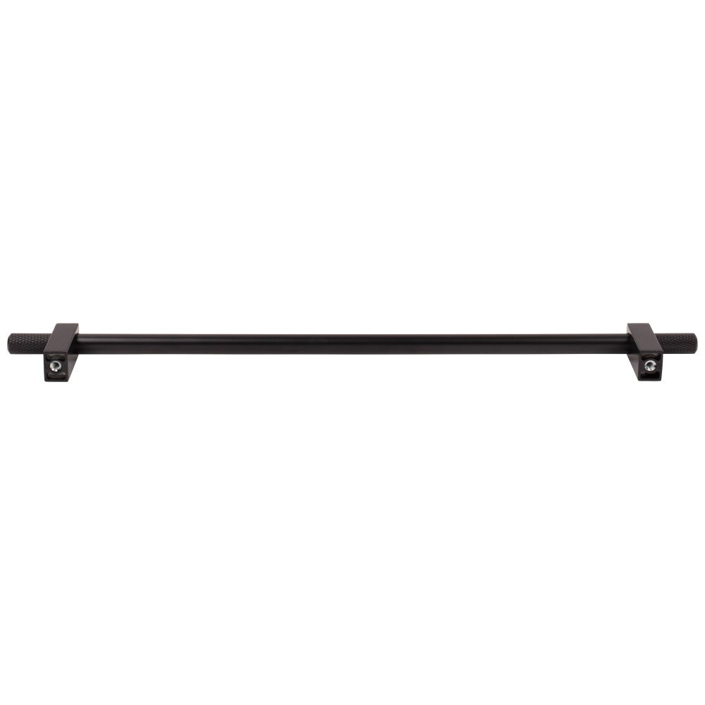 Hardware Resources 96 mm Center-to-Center Satin Nickel Larkin 4 Knurled Ends Cabinet Bar Pull