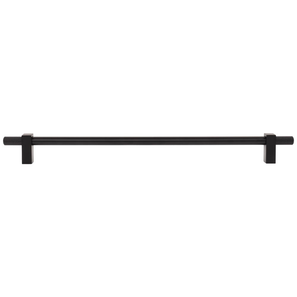 Hardware Resources 96 mm Center-to-Center Satin Nickel Larkin 4 Knurled Ends Cabinet Bar Pull