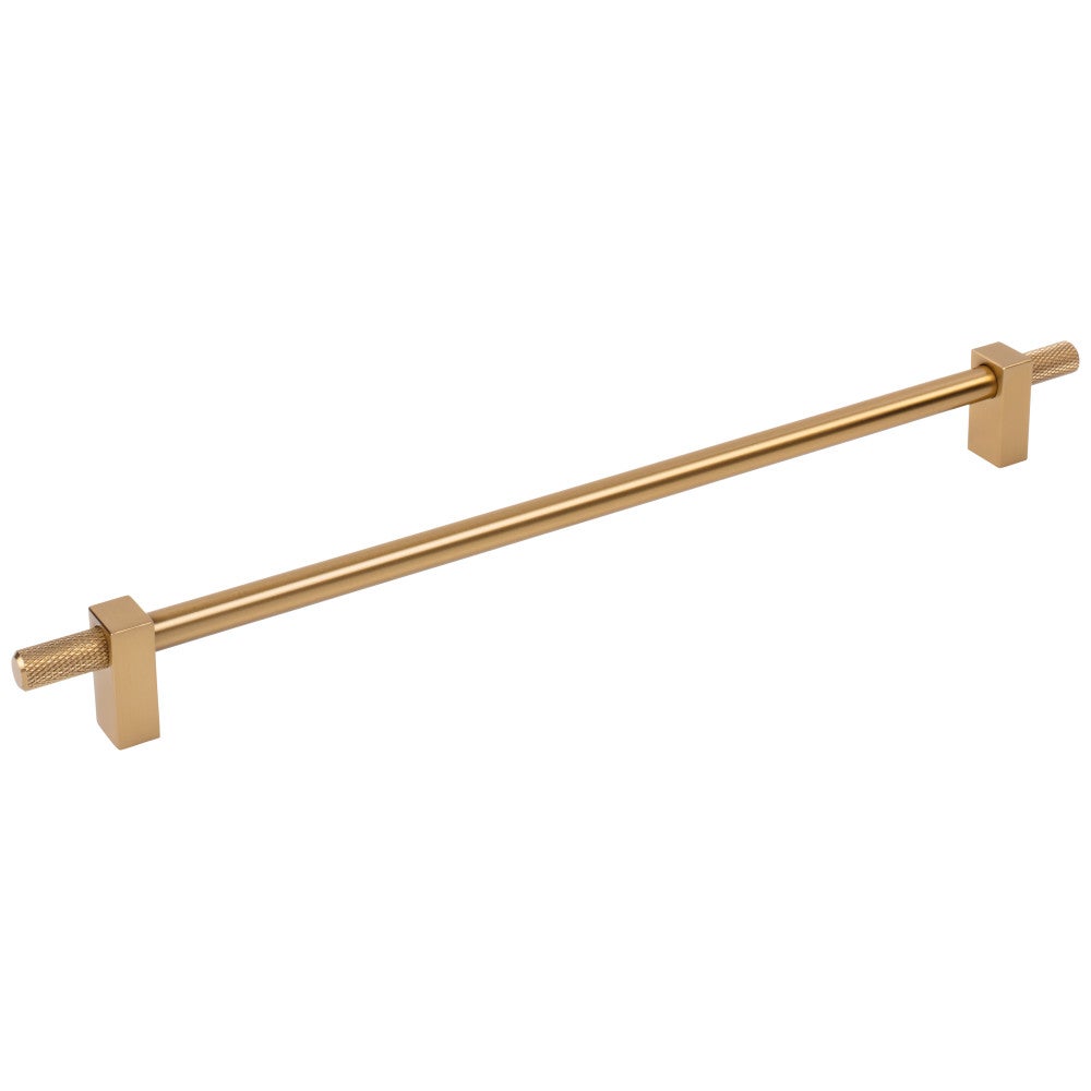 Hardware Resources 96 mm Center-to-Center Satin Nickel Larkin 4 Knurled Ends Cabinet Bar Pull