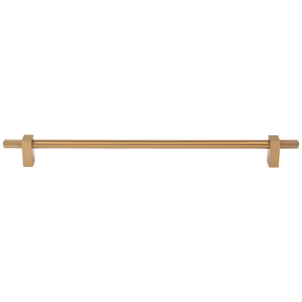 Hardware Resources 96 mm Center-to-Center Satin Nickel Larkin 4 Knurled Ends Cabinet Bar Pull