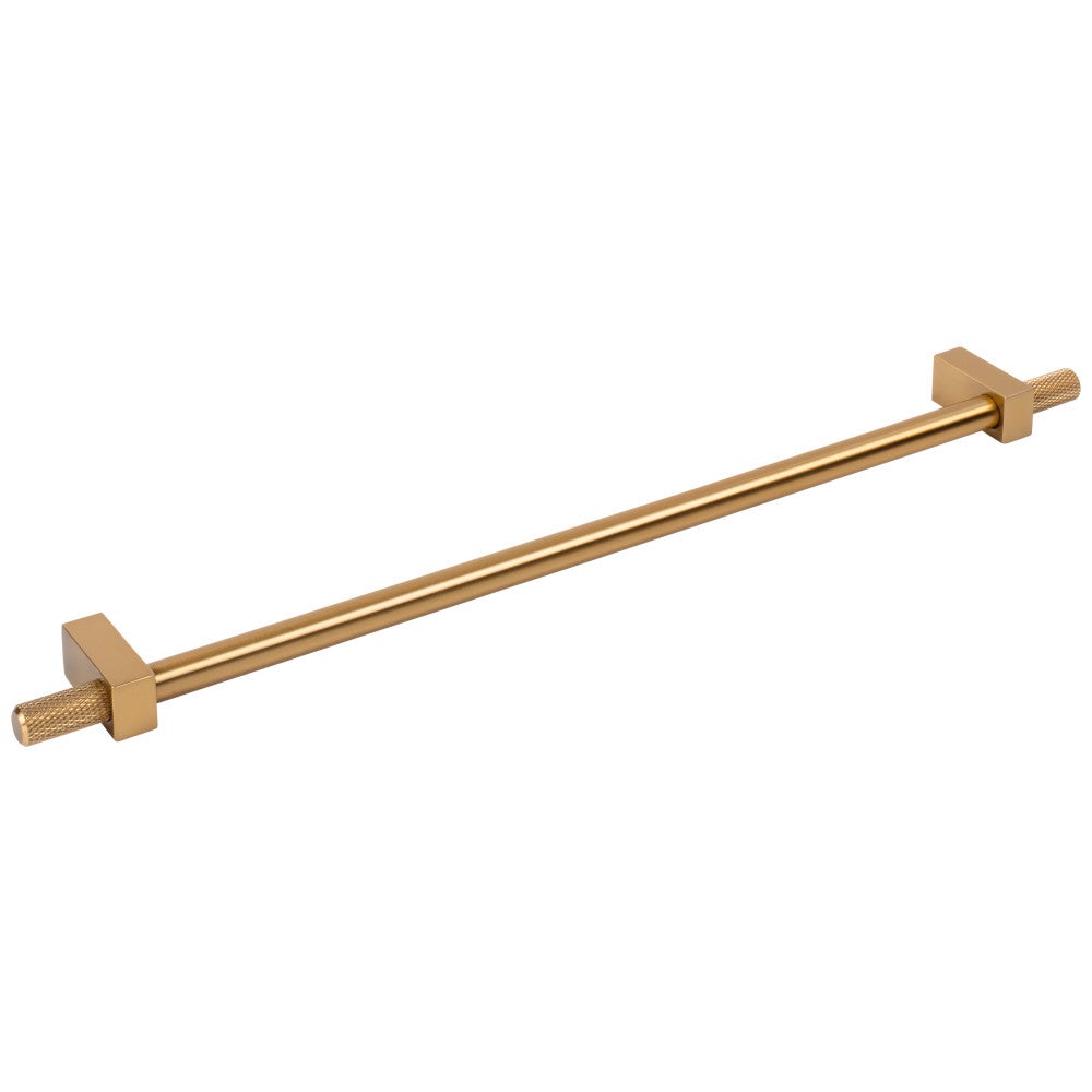 Hardware Resources 96 mm Center-to-Center Satin Nickel Larkin 4 Knurled Ends Cabinet Bar Pull