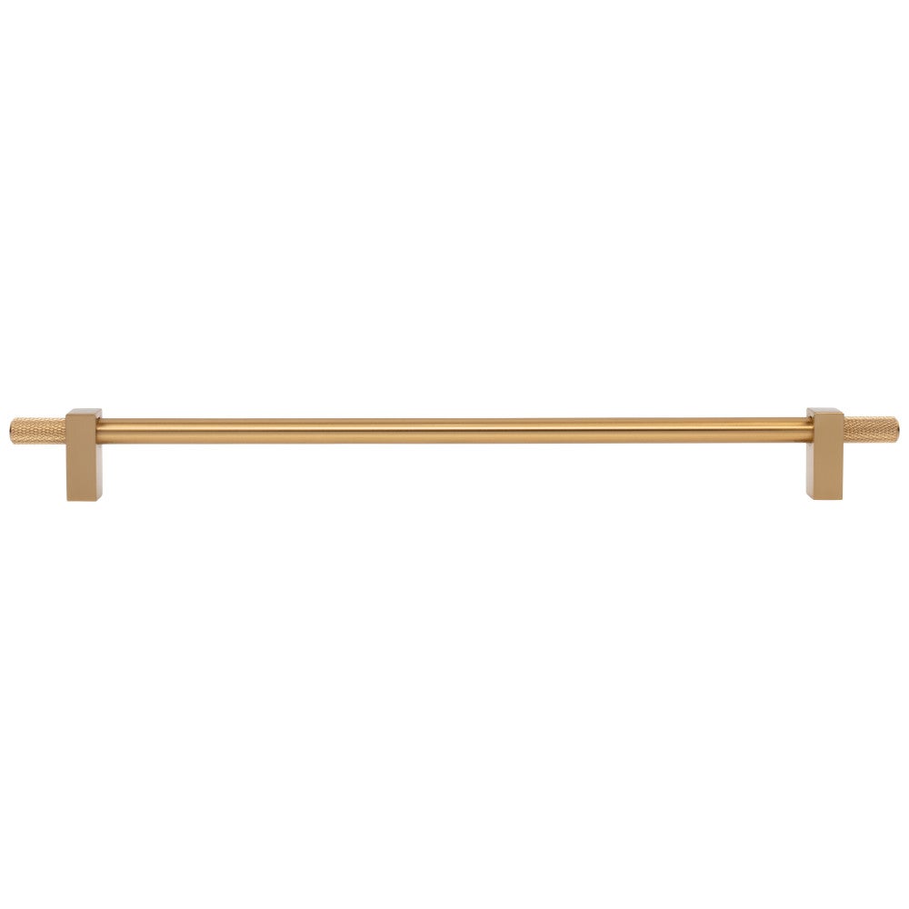 Hardware Resources 96 mm Center-to-Center Satin Nickel Larkin 4 Knurled Ends Cabinet Bar Pull