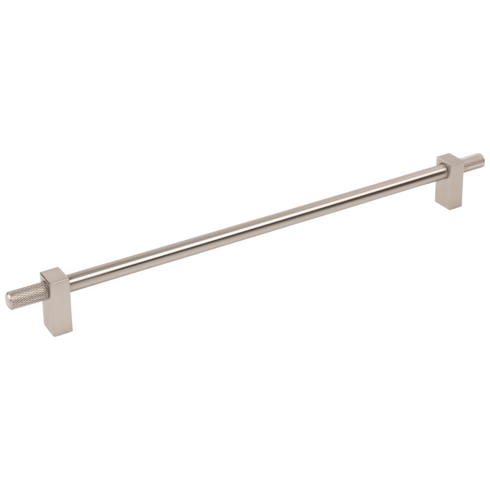 Hardware Resources 96 mm Center-to-Center Satin Nickel Larkin 4 Knurled Ends Cabinet Bar Pull