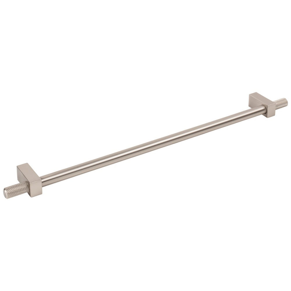 Hardware Resources 96 mm Center-to-Center Satin Nickel Larkin 4 Knurled Ends Cabinet Bar Pull