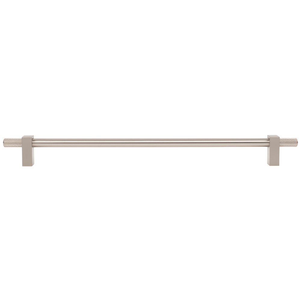 Hardware Resources 96 mm Center-to-Center Satin Nickel Larkin 4 Knurled Ends Cabinet Bar Pull