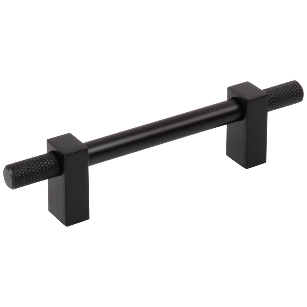 Hardware Resources 96 mm Center-to-Center Satin Nickel Larkin 4 Knurled Ends Cabinet Bar Pull