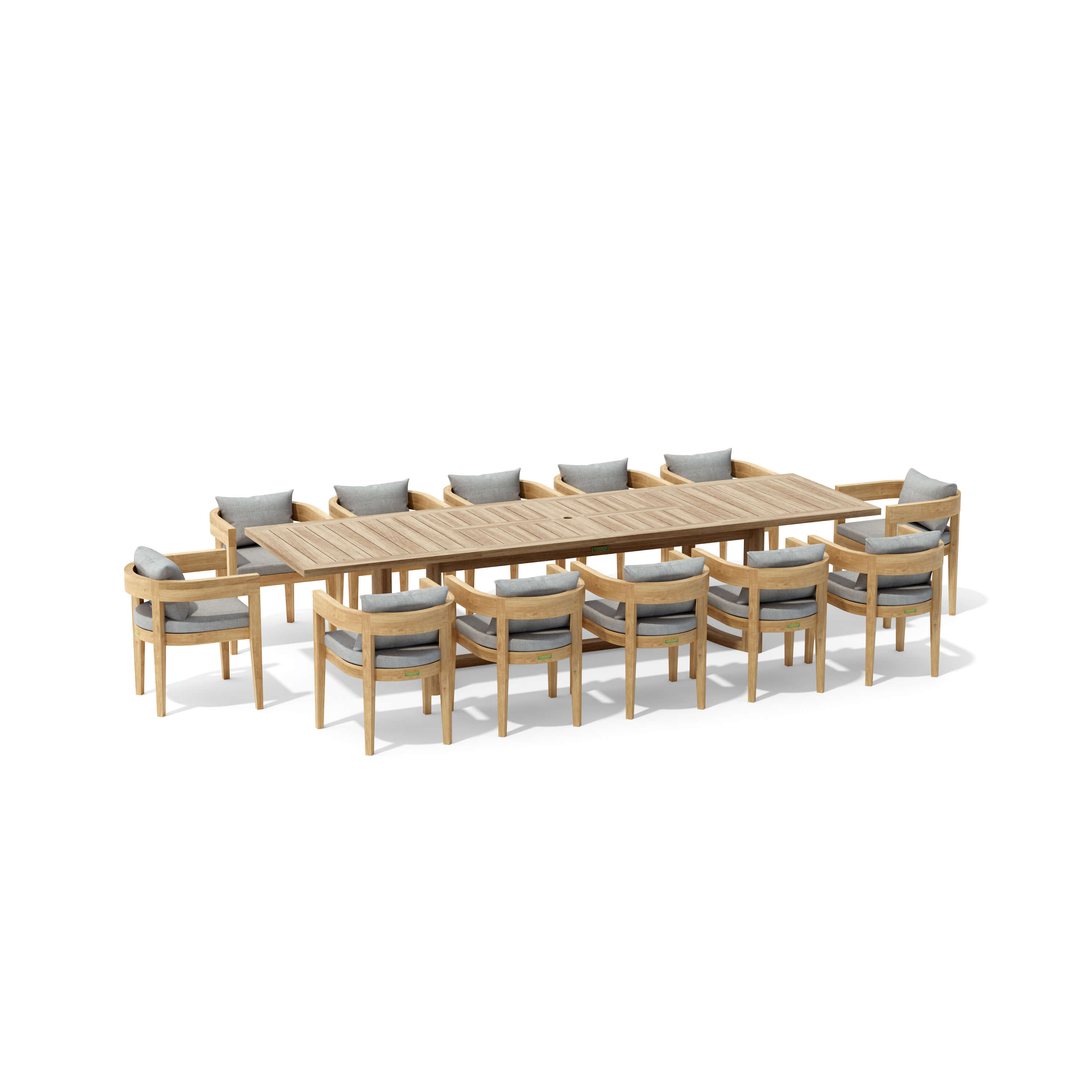 Set-175 13-Pc Coronado Dining Extension Table