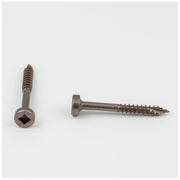 Hardware Resources #6 x 1-1/4" Clear Brown Wax Face Frame Square Drive Type 17 Fine Thread Screw Sold by the Keg