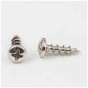 Hardware Resources #6 x 1/2" Bright Nickel Phillips Drive Type 17 Coarse Thread Pan Head Screw Sold by the Box