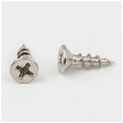 Hardware Resources #6 x 1/2" Bright Nickel Phillips Drive Coarse Thread Flat Head Screw Sold by the Box