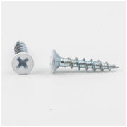 Hardware Resources #6 x 3/4" White Phillips Drive Coarse Thread Flat Head Screw Sold by the Box