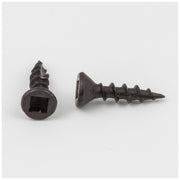 Hardware Resources #6 x 5/8" Black Square Drive Type 17 Coarse Thread Flat Head Screw Sold by the Box (500 screws)