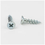 Hardware Resources #6 x 5/8" Bright Nickel Phillips Drive Coarse Thread Flat Head Screw Sold by the Keg