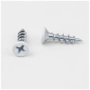Hardware Resources #6 x 5/8" White Phillips Drive Coarse Thread Flat Head Screw Sold by the Box
