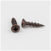 Hardware Resources #6 x 5/8" Antique Brass Square Drive Coarse Thread Oval Head Screw Sold by the Keg