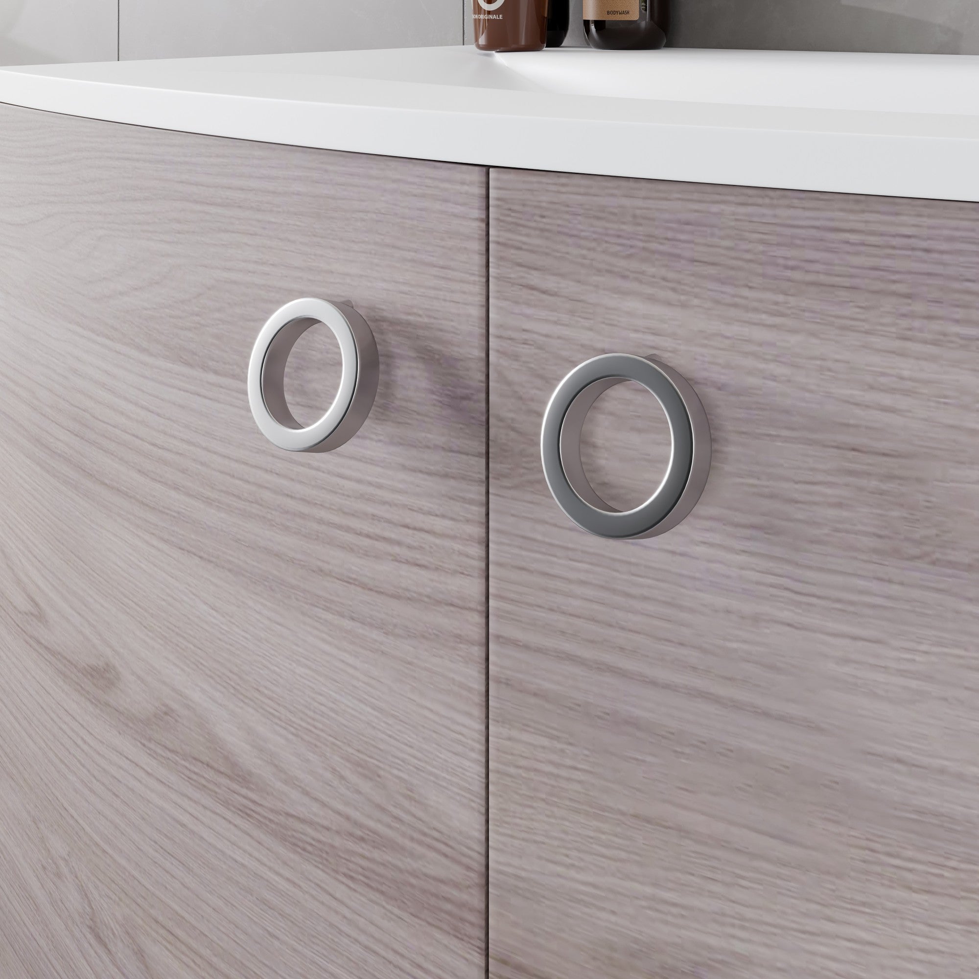 Eviva Romina Wall Mount Bath Vanity with Acrylic Top and Integrated Sink