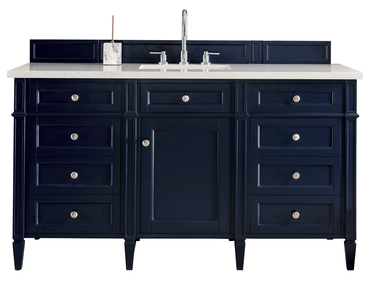 James Martin Brittany 60" Single Vanity in Victory Bleu with 3cm Countertop