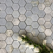 Blue Celeste Hexagon 2" Polished Mosaic