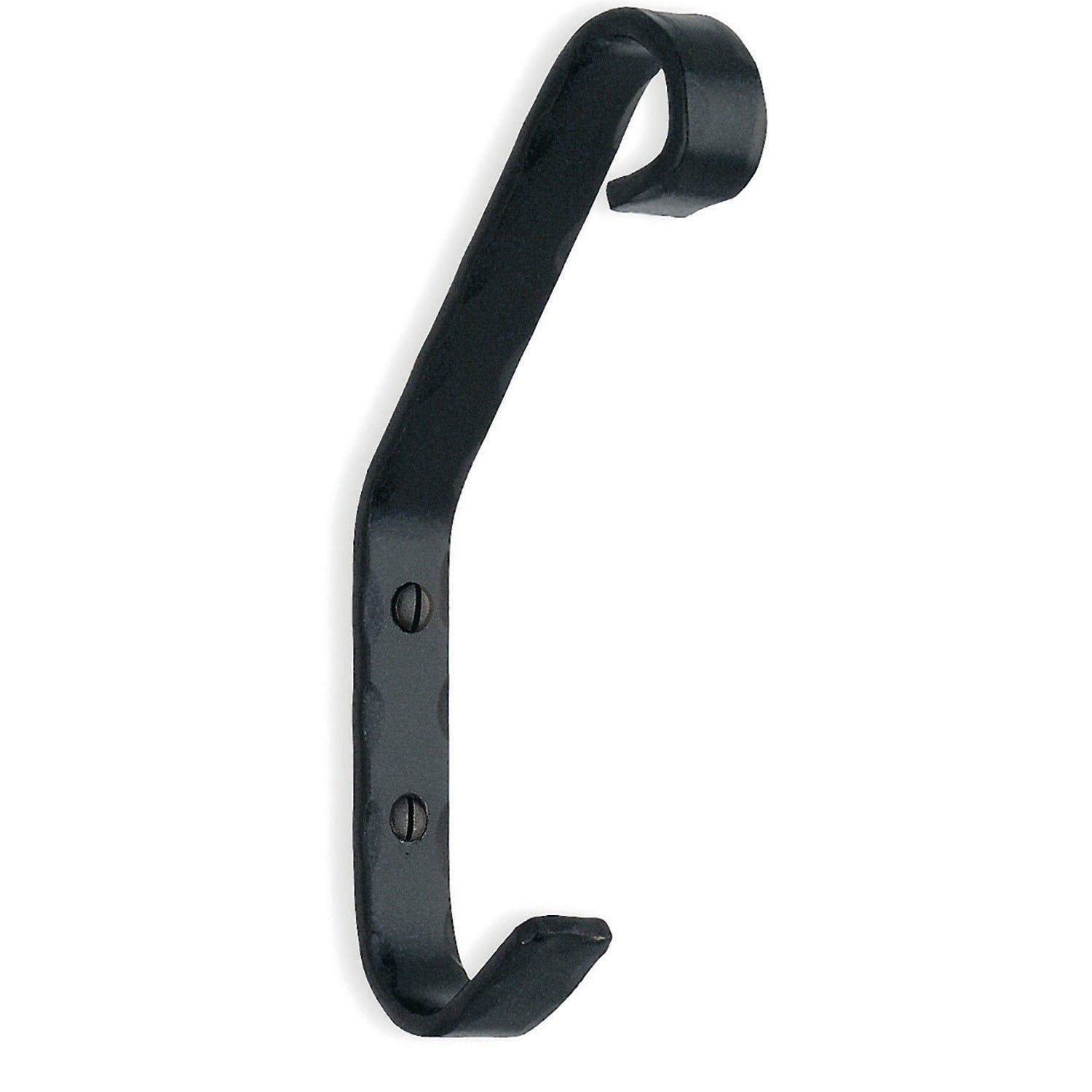 BESLAGSBODEN - Hat and Coat Hook in Black Wrought Iron, Height 140 mm