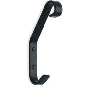 BESLAGSBODEN - Hat and Coat Hook in Black Wrought Iron, Height 140 mm