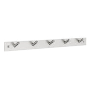 BESLAGSBODEN - Coat Rack, 5 Hooks, Brushed Stainless Steel