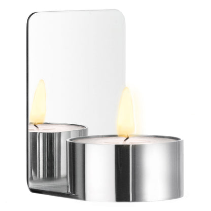 BESLAGSBODEN - Tea Light Holder in Polished Stainless Steel Self-adhesive