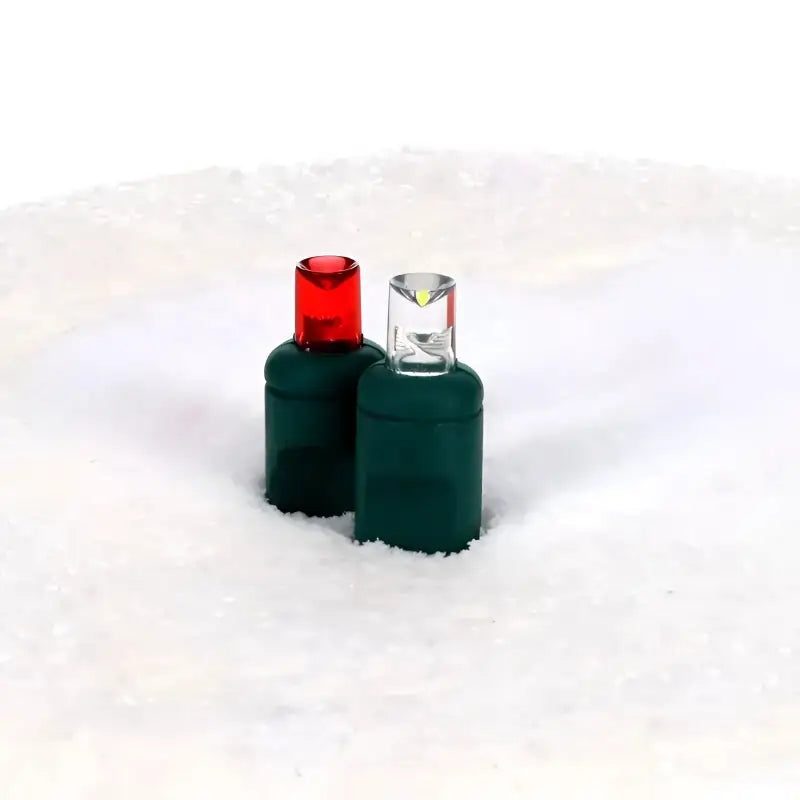 70 5mm Red, Cool White LED Christmas Lights, 4" Spacing