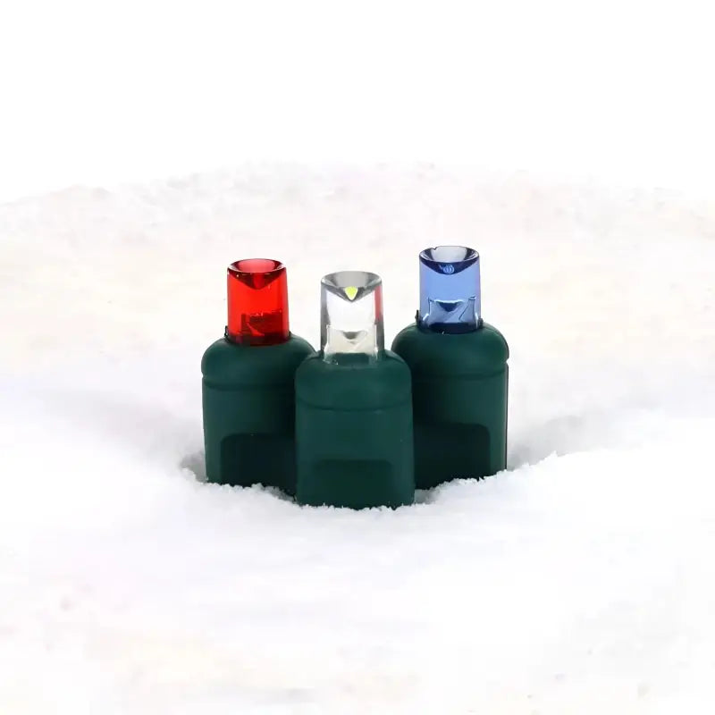 70 5mm Red, White, Blue LED Christmas Lights, 4" Spacing