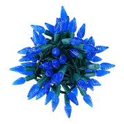70 C6 Blue LED Christmas Lights, 4" Spacing