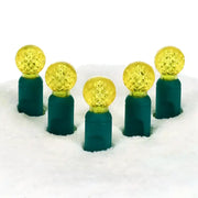 70 G12 Gold LED Christmas Lights, 4" Spacing