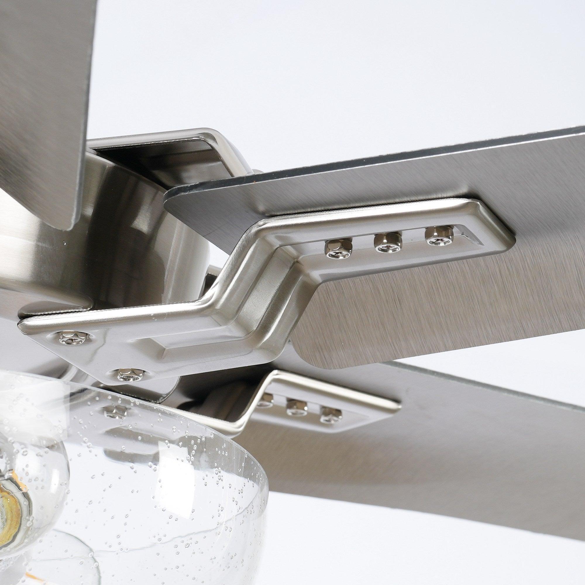 70'' Modern Satin Nickel 6 Blade Ceiling Fan